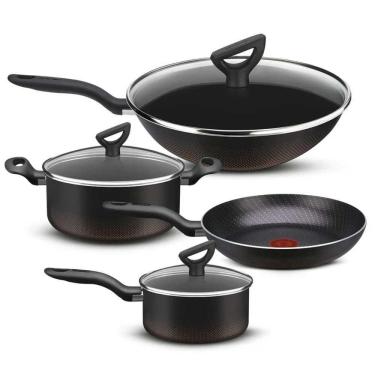 Imagem de Jogo De Panelas Rochedo Inova Antiaderente 4 Peças Preto R2x1dab61