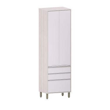 Imagem de Paneleiro De Cozinha 70cm 2 Portas E 3 Gavetas Art Luciane M Pátina-cinza Cristal