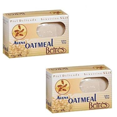 Imagem de Betres Sabonete Em Barra De Aveia Avena 3,5 Oz Para Pele Sensível - Pacote Com 2