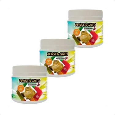 Imagem de 3 Produto Para Afastar Gato Gambá Espantador De Gato Citromax - 300g