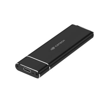 Imagem de Case para SSD C3Tech CH-M200BK, Preto, M.2 NVME, Interface USB 3.1, velocidade de até 10Gbps, Acompanha cabo USB-C 20cm