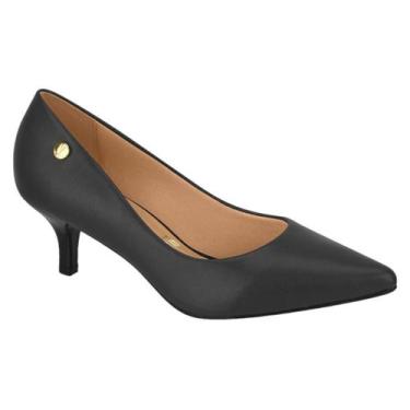 Imagem de Sapato feminino scarpin baixo vizzano, Preto, 36
