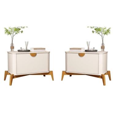 Imagem de Conjunto Mesa De Cabeceira San Marino Off White