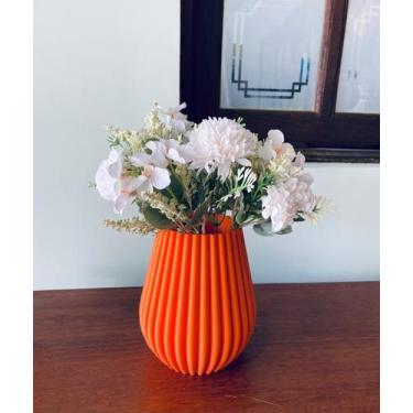 Imagem de Vaso Decorativo Gominhos Para Flores Naturais e ou Artificiais Plástic