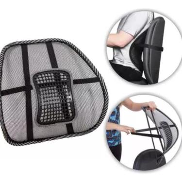 Imagem de Suporte Apoio Lombar Encosto Ergonômico Cadeira Banco Carro - Comercia