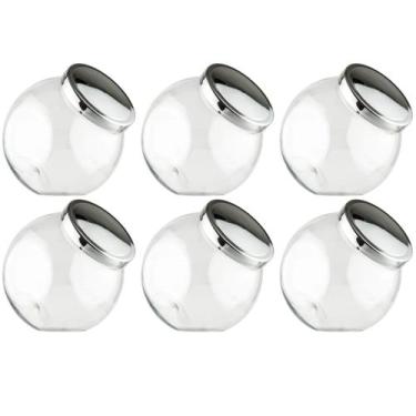 Imagem de Pote Plástico Bandeirante Tampa Prata Baleiro 2,4 Lts 6 unid - Bandeir