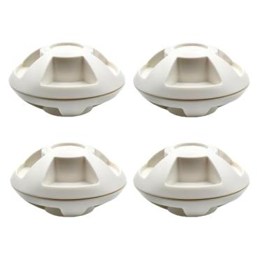 Imagem de 4 peças de desembaraçador de lençóis reduzem os emaranhados de roupas para lavadora e secadora, economize tempo de secagem, acessórios reutilizáveis, branco cremoso