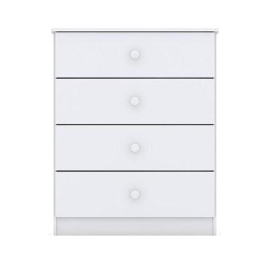 Imagem de Cômoda Infantil Labirinto Branco Brilho  Henn - MÓVEIS HENN