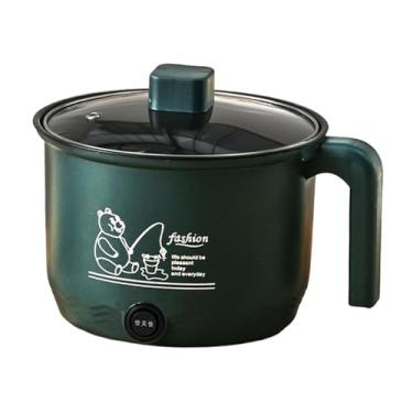 Imagem de Fenteer Panela elétrica pequena para arroz, panela portátil multifuncional para cozinhar macarrão, para ramen, para fritar, cozinhar ramen, bolinho de sopa, Só Pote