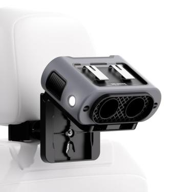 Imagem de Socool Ventilador de carro portátil de 14500 mAh bateria recarregável, clipe no encosto de cabeça do assento do carro 360 rotativo, ventiladores de banco traseiro de 5 velocidades para resfriamento