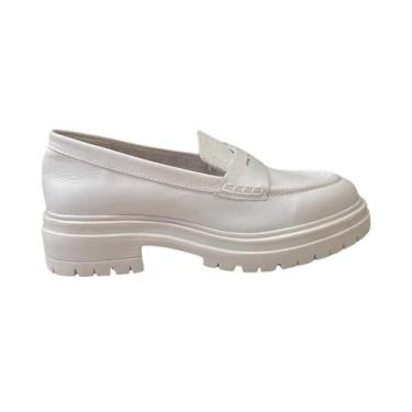 Imagem de Mocassim Feminino Bottero Tratorado em Couro Branco - 37