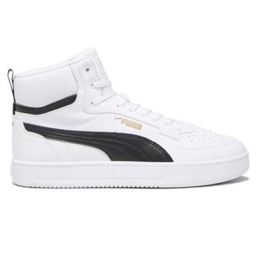 Imagem de PUMA Caven 2.0 Mid_discontinue Tênis masculino, Puma branco-puma preto e dourado, 9