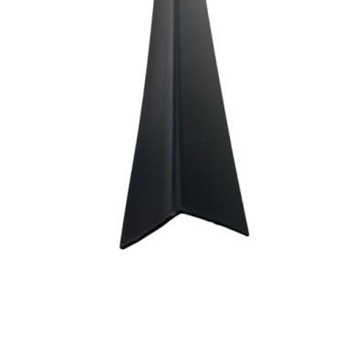 Imagem de Cantoneira de Parede 2,5cm Pvc Kit Barras de 100cm, Waterproof & Easy to Clean, Complements Modern Decor(Preto)