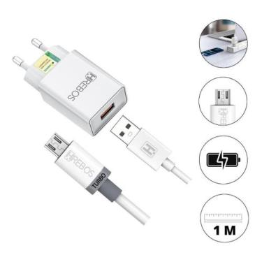 Imagem de Carregador Motorola Turbo 3.1A - Cabo 1m - Anatel - Hrebos