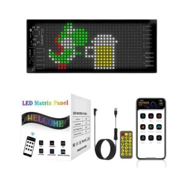 Imagem de Painel De Matriz LED Flexível Bluetooth Inteligente 5V USB Programável