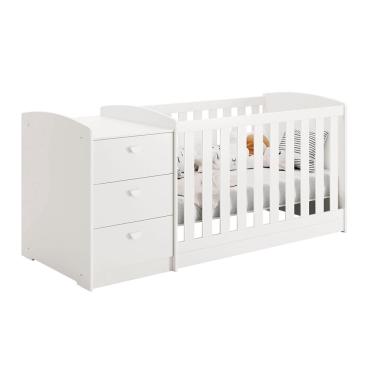 Imagem de Berço Americano Multifuncional Atlanta com Cômoda 3 Gavetas - Reller