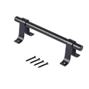 Imagem de Maçaneta de porta de celeiro de aço carbono, puxador de portão deslizante rústico, ferragens vintage antigas, maçanetas