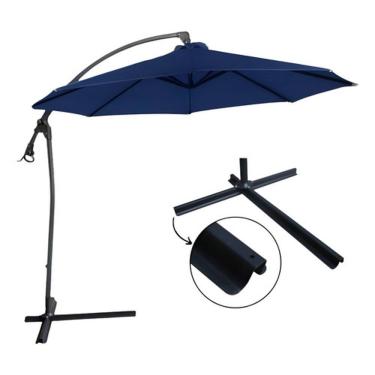 Imagem de Ombrelone Lateral 3mt Importway Estilo Dubai / Buzios + Base