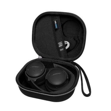 Imagem de DR·AMIU Capa rígida para fones de ouvido Bose QuietComfort Ultra/Bose QuietComfort/Q45/Q35, fones de ouvido intra-auriculares sem fio Soundcore H30i, preto