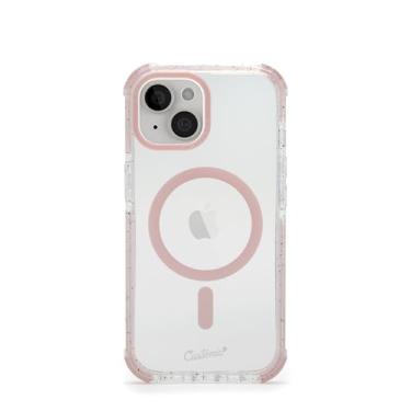 Imagem de Customic Capinha Case Capa para Celular iPhone 15 (6.1"), Impactor Space Anti Impacto Proteção Militar 4 metros contra quedas, Compatível Mag-Safe, Antiamarelamento, Transparente, Rosa