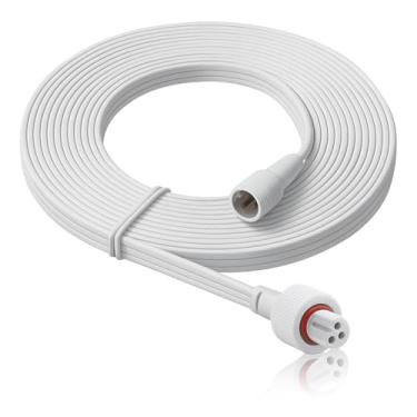 Imagem de Cabo de extensão de 19,6 m para luzes externas permanentes Govee, IP68 à prova d'água, cabo de alimentação de 3 pinos, compatível com H705A H705B H705C H706A H706B H706C, fio de extensão de luz de fio