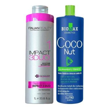 Imagem de Kit Escova Progressiva Biomax Coconut Liso Detok Orgânica