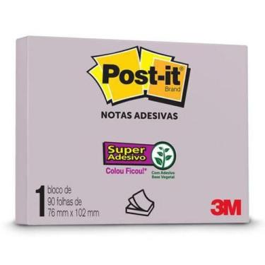 Imagem de Bloco Post-It 657 - Rosa Milnio - Com 90 Folhas - 3M
