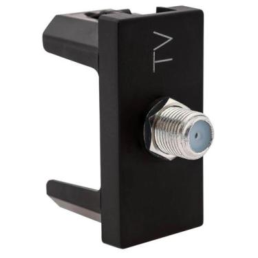 Imagem de Módulo Tomada Coaxial TV Preto Legrand 615030PT Pial Plus+ - Pial Legr