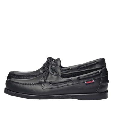 Imagem de Sebago Sapato náutico masculino Docksides, Couro preto, 11.5 Wide