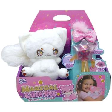 Imagem de Pelúcia Branco Com Varinha Mágica Infantil - Toys Import J24588