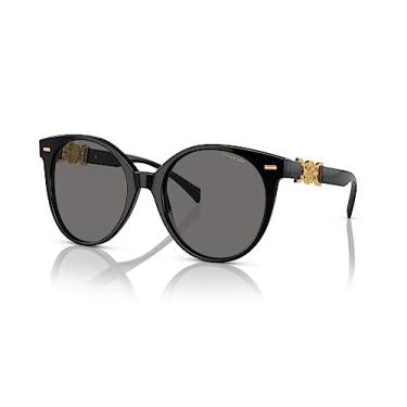 Imagem de Versace Óculos de sol femininos armação branca, lentes cinza foto, 55 mm, Preto, G