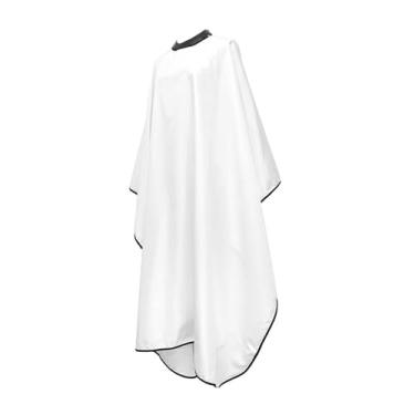Imagem de MotiveTech Capa de barbeiro para salão de beleza, capa leve para corte de cabelo, profissional para cabeleireiros e cabeleireiros, Branco
