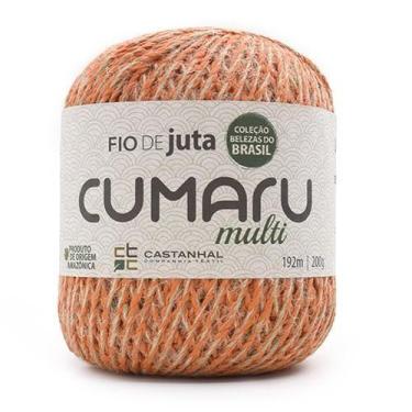 Imagem de Fio de Juta Cumaru Multi 200g - 192 Metros - Castanhal, LARANJA