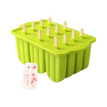 Imagem de Formas De Silicone Para Picolé Com 12 Cavidades, Livre De BPA, Bandeja