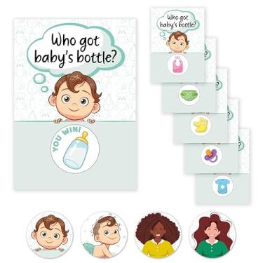 Imagem de Party Hearty Baby Shower Games for Girl and Boy, 40 Emoji Scratch Off Lottery Tickets, Baby Games Ideas, Scratch Off Game