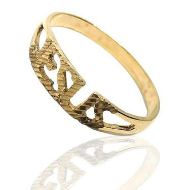 Imagem de Anel de ouro 18 k Jesus Cristo - Elegancy Joias, 21