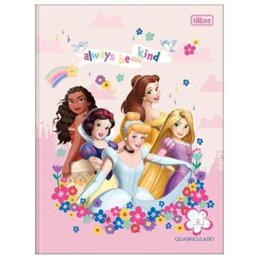 Imagem de Caderno Quadriculado Princesas 40 Folhas Tilibra 1044608
