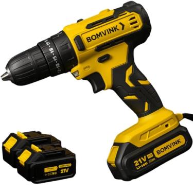 Imagem de Parafusadeira Bivolt Impacto 2 Bateria 21v Sem Fio