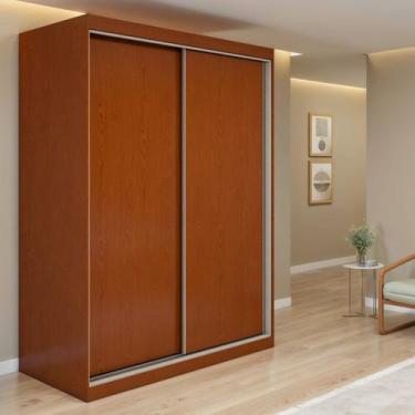 Imagem de Guarda Roupa com Porta de Correr Alonzo 2 Portas 2 Gavetas 100% Mdf - 
