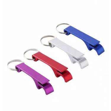 Imagem de Mini abridor de garrafas, adequado para latas, garrafas de vidro e tampas de latas, compacto e portátil para viagens e essencial para uso doméstico