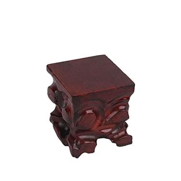 Imagem de Vaso de planta de jardim, base de vaso de madeira, bule de chá, pedestal base de bonsai, bandeja de madeira, suporte de exibição de ornamento, suporte de artesanato, suporte de exibição de plantas de