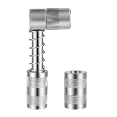 Imagem de Adaptador de acoplador de pistola de graxa de 90 graus, acoplador de acessórios de pistola de graxa Locknlube para espaços apertados ferramentas de manutenção de carro caminhão