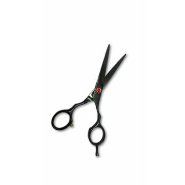 Imagem de Tesoura Cabelo Profissional, Tesoura Profissional Fio Navalha 6.0 Cabeleireiro Barbeiro Aço Inox, Vários Modelos Disponíveis(Preta)