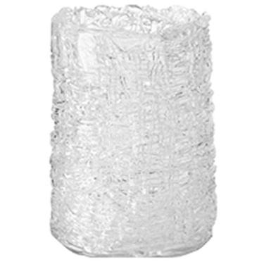 Imagem de CYYHGD Vaso de vidro para decoração de vaso de flores, estilo transparente, arranjo de flores, sala de estar, textura rachada, ornamentos de combinação floral, vaso de flores artificiais