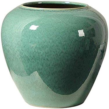 Imagem de Vaso sepultura mesa cozinha escritório casa decoração moderna processamento multi-processo cultura tradicional coleções cerâmica cerâmica 28 x 28 cm para flores