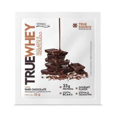 Imagem de Sache True Whey Protein True Source Dark Chocolate 32g, Dark Chocolate