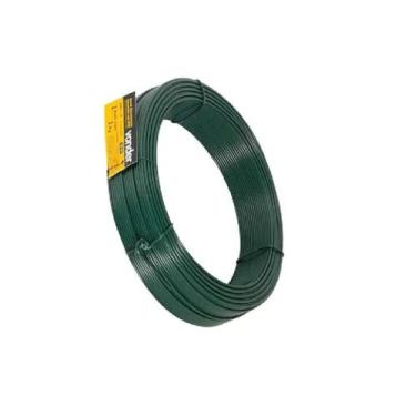 Imagem de Arame Revestido Pvc com 1kg P/ Alambrado Fio Verde Bwg14 - Vonder