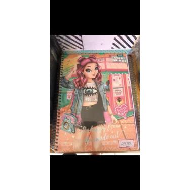 Imagem de Caderno de 10 materias figuras femenina - Papelaria