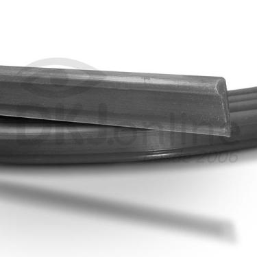 Imagem de Perfil Plástico Vareta Chata para Toldos em PVC Cinza - Rolo de 6 Metr