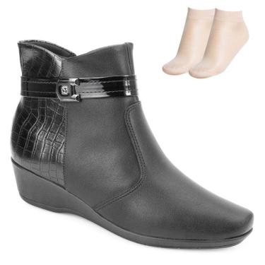 Imagem de Bota Cano Curto Piccadilly e Meia PD23-14319